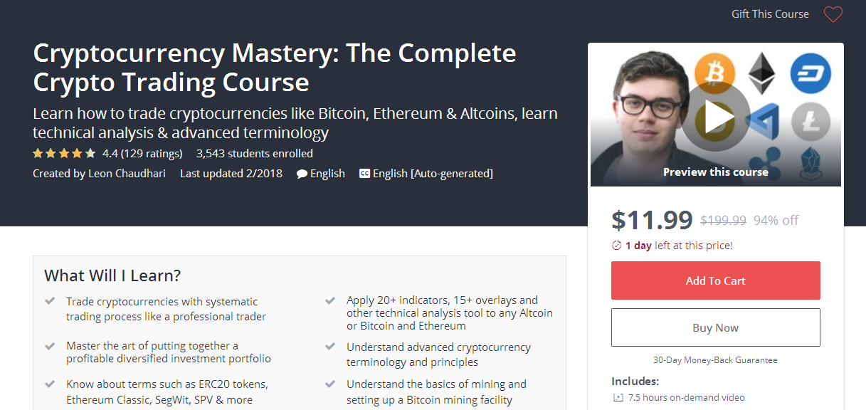 buy cryptocurrency master course