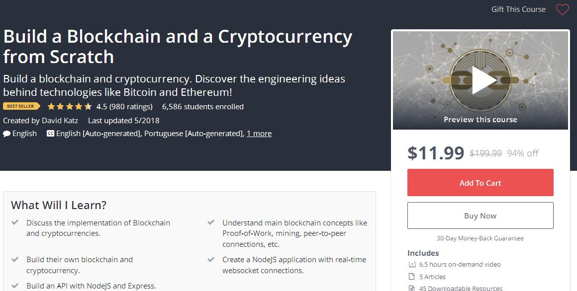 build a blockchain and a cryptocurrency from scratch
