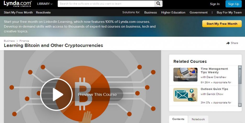 cryptocurrencies site lynda.com